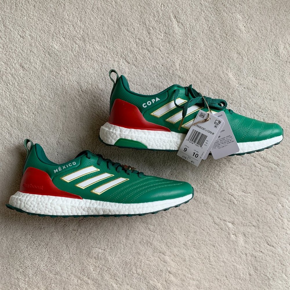 ADIDAS ULTRABOOST DNA x COPA WORLD CUP Leather SNEAKERS Size 9 US